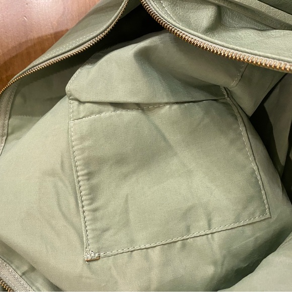 Free People NWT Slouchy Carryall in Spearmint - Picture 7 of 10